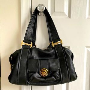 Michael Kors black leather bag
